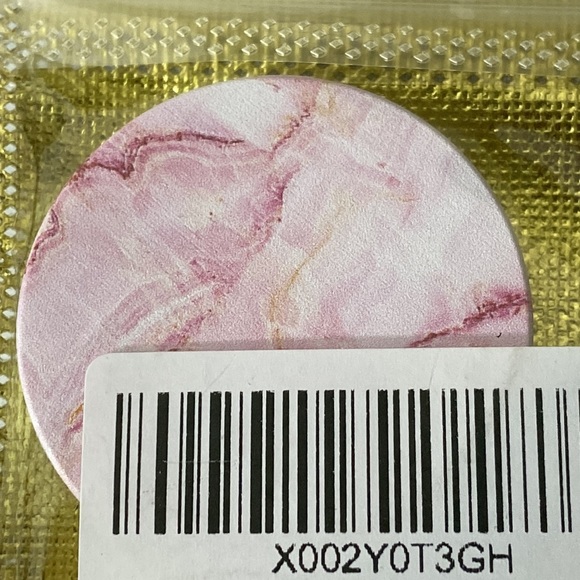 Cellphone Popsockets 6 Pieces Marble Pink Black - Picture 7 of 10